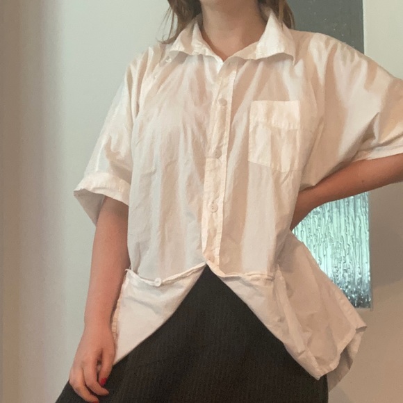 Slow fashion local designer structured blouse - Picture 3 of 3